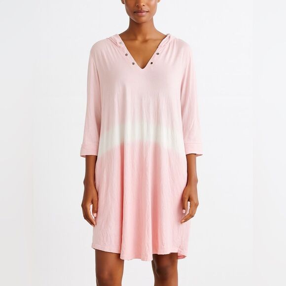 Koolaburra Dresses & Skirts - Koolaburra by UGG Pink and White Midi Dress, loungewear, tunic, hoodie, top!